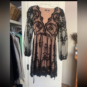 Boohoo lace dress